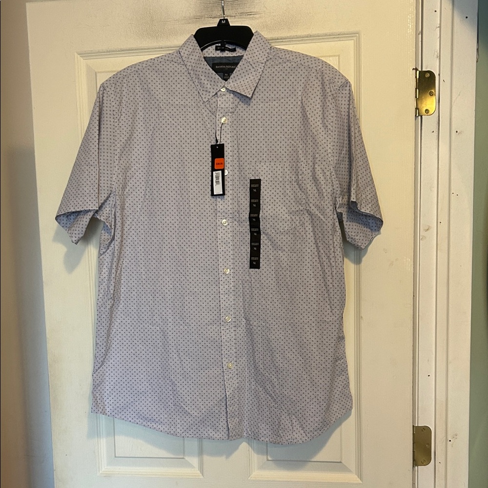 Banana Republic Short Sleeve Button Down Shirt Size XL Standard Fit